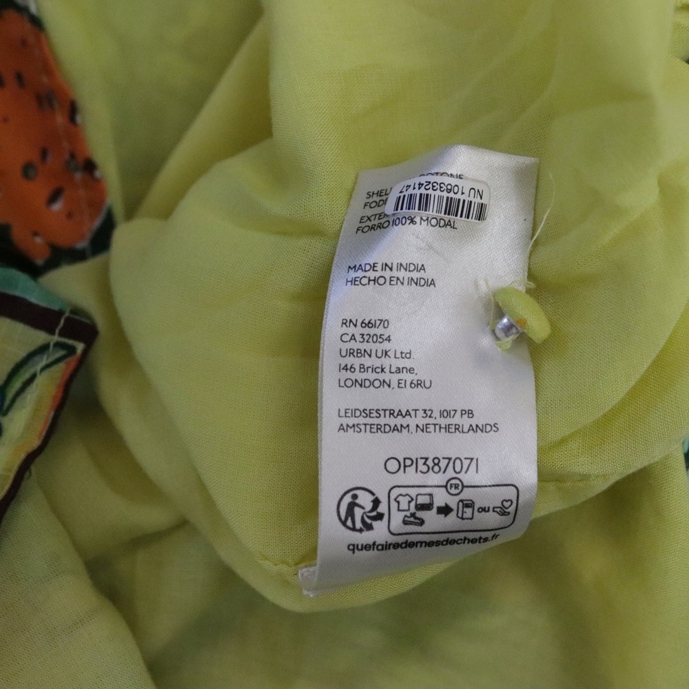Anthropologie Peregrine Flutter Sleeve Maxi Dress Citrus Floral Holly Print 2X - Picture 11 of 11